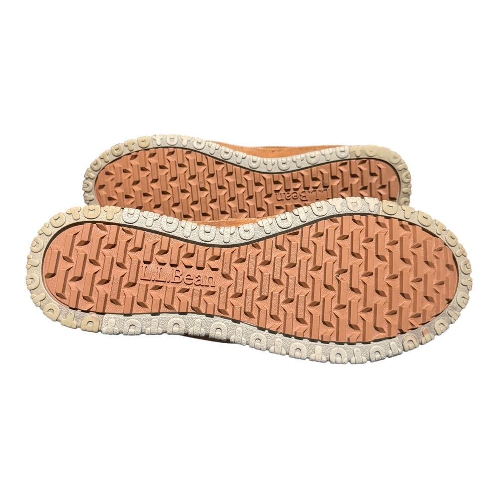 LL Bean Men’s All Week Slipper Mocs Brown Leather Shearling Lined Shoes Size 11M - Picture 9 of 9